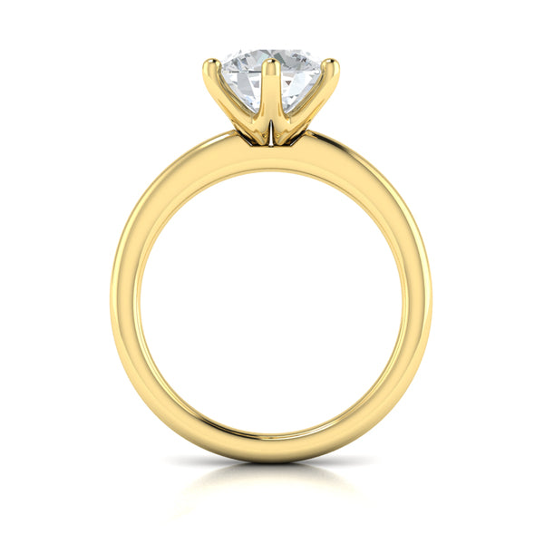 Springer's Forever Engagement Ring Springer's Forever by Vlora 14K Yellow Gold Elevated Brilliance Solitaire Engagement Ring Setting, Size 6.5
