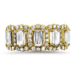 Christopher Designs Bridal Wedding Band Christopher Designs 18K Yellow Gold L'Amour Crisscut Diamond Ring 6.75