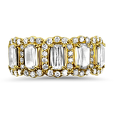 Christopher Designs Bridal Wedding Band Christopher Designs 18K Yellow Gold L'Amour Crisscut Diamond Ring 6.75