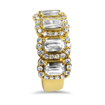 Christopher Designs Bridal Wedding Band Christopher Designs 18K Yellow Gold L'Amour Crisscut Diamond Ring 6.75