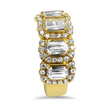 Christopher Designs Bridal Wedding Band Christopher Designs 18K Yellow Gold L'Amour Crisscut Diamond Ring 6.75