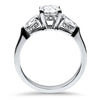 Christopher Designs Bridal Engagement Ring Christopher Designs L'Amour Crisscut Oval .94ct Engagement Ring 6.5