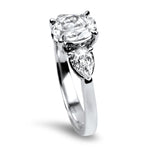 Christopher Designs Bridal Engagement Ring Christopher Designs L'Amour Crisscut Oval .94ct Engagement Ring 6.5