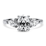 Christopher Designs Bridal Engagement Ring Christopher Designs L'Amour Crisscut Oval .94ct Engagement Ring 6.5