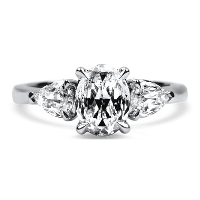 Christopher Designs Bridal Engagement Ring Christopher Designs L'Amour Crisscut Oval .94ct Engagement Ring 6.5
