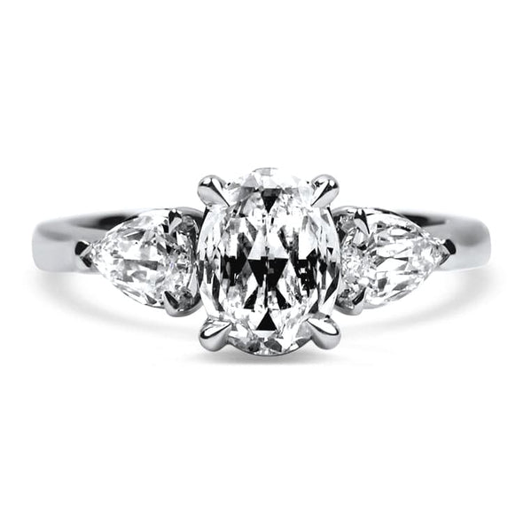 Christopher Designs Bridal Engagement Ring Christopher Designs L'Amour Crisscut Oval .94ct Engagement Ring 6.5