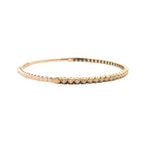 Christopher Designs Bracelet Christopher Designs 14K Rose Gold Flex Diamond Bangle Bracelet