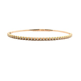 Christopher Designs Bracelet Christopher Designs 14K Rose Gold Flex Diamond Bangle Bracelet