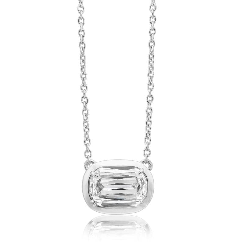 Christopher Designs Necklaces and Pendants Christopher Designs 14K White Gold L'Amour Crisscut .42ct Diamond Pendant Necklace