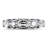 Christopher Designs Ring Christopher Designs 14K White Gold L'Amour Crisscut Diamond Anniversary Band 6.5