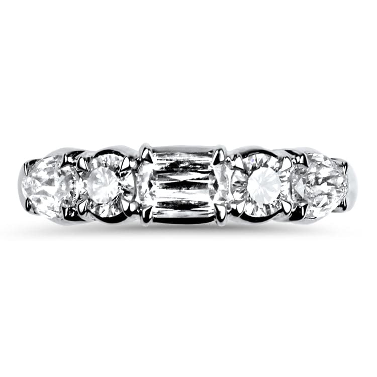 Christopher Designs Ring Christopher Designs 14K White Gold L'Amour Crisscut Diamond Anniversary Band 6.5