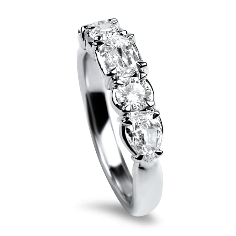 Christopher Designs Ring Christopher Designs 14K White Gold L'Amour Crisscut Diamond Anniversary Band 6.5