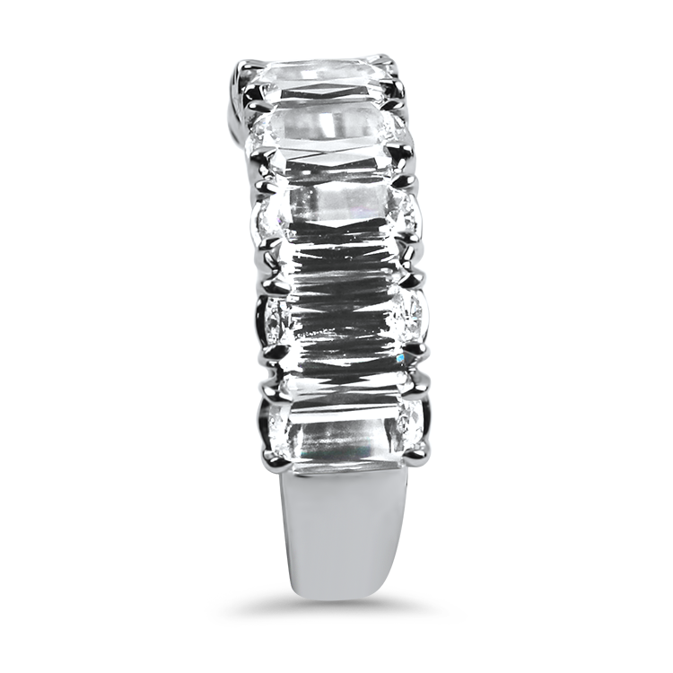 Christopher Designs Wedding Band Christopher Designs 18k White Gold L'Amour Crisscut Diamond Band