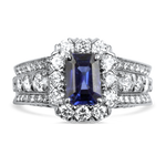 Christopher Designs Ring Copy of Christopher Designs 18k White Gold Sapphire and Diamond Ring 6.25