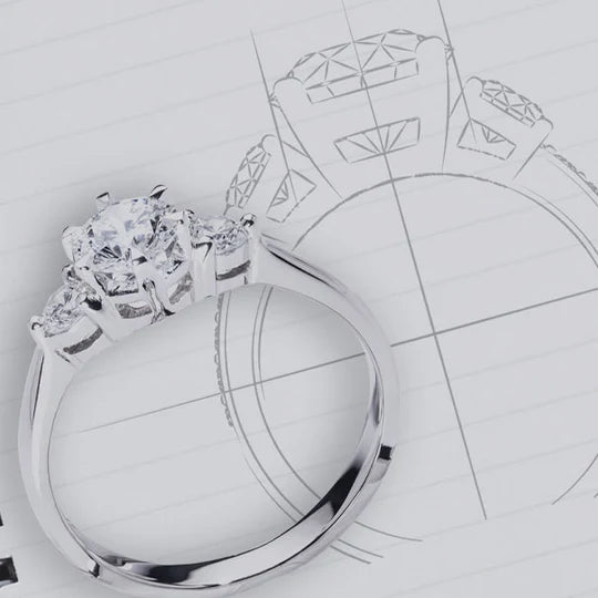 Custom Engagement Ring In Bath ME