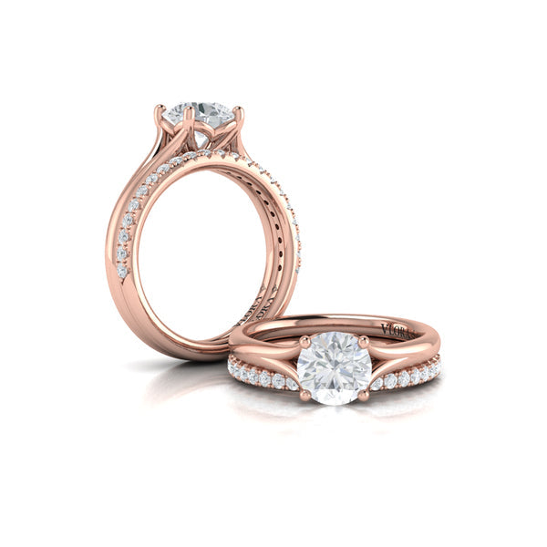 Springer's Forever Engagement Ring Springer's Forever by Vlora 18K Yellow Gold Classic Solitaire Engagement Ring Setting