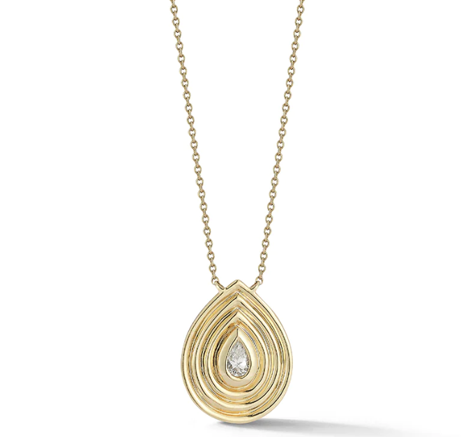 Dana Rebecca Designs Necklaces and Pendants Copy of Dana Rebecca Designs Lulu Jack Charm Diamond Bar Necklace - Yellow Gold