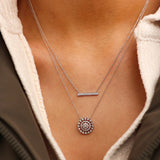 Dana Rebecca Designs Necklaces and Pendants Dana Rebecca Designs Ava Bea 14k White Gold Diamond Medallion Necklace