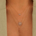 Dana Rebecca Designs Necklaces and Pendants Dana Rebecca Designs Ava Bear 14k Yellow Diamond Bar Necklace
