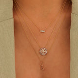 Dana Rebecca Designs Necklaces and Pendants Dana Rebecca Designs Ava Bear 14k Yellow Diamond Bar Necklace
