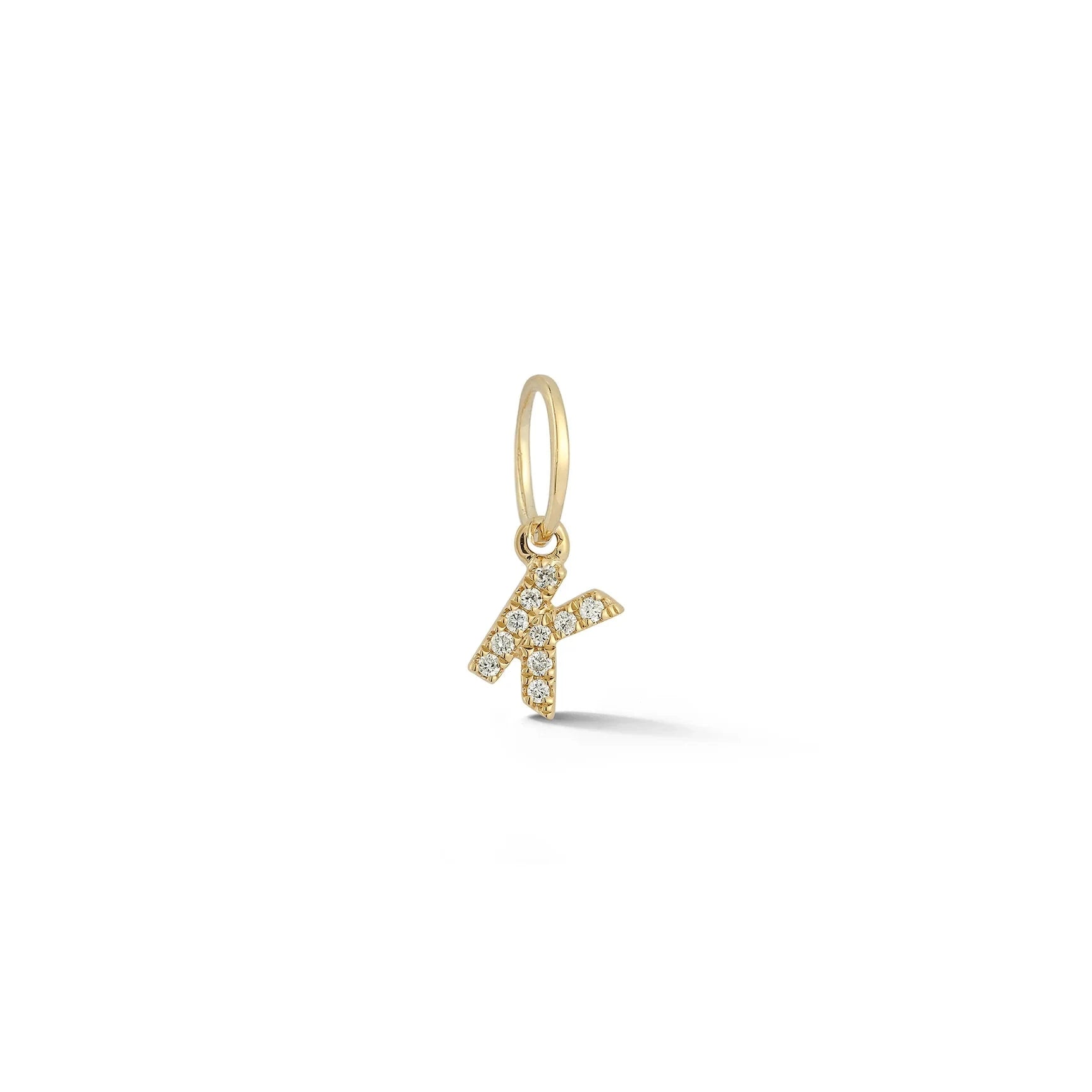 Dana Rebecca Designs Charm Dana Rebecca Designs Diamond Initial K Charm - Yellow Gold