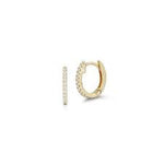 Dana Rebecca Designs Earrings Dana Rebecca Designs DRD Medium Diamond Huggies - Yellow Gold