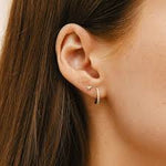 Dana Rebecca Designs Earrings Dana Rebecca Designs DRD Medium Diamond Huggies - Yellow Gold