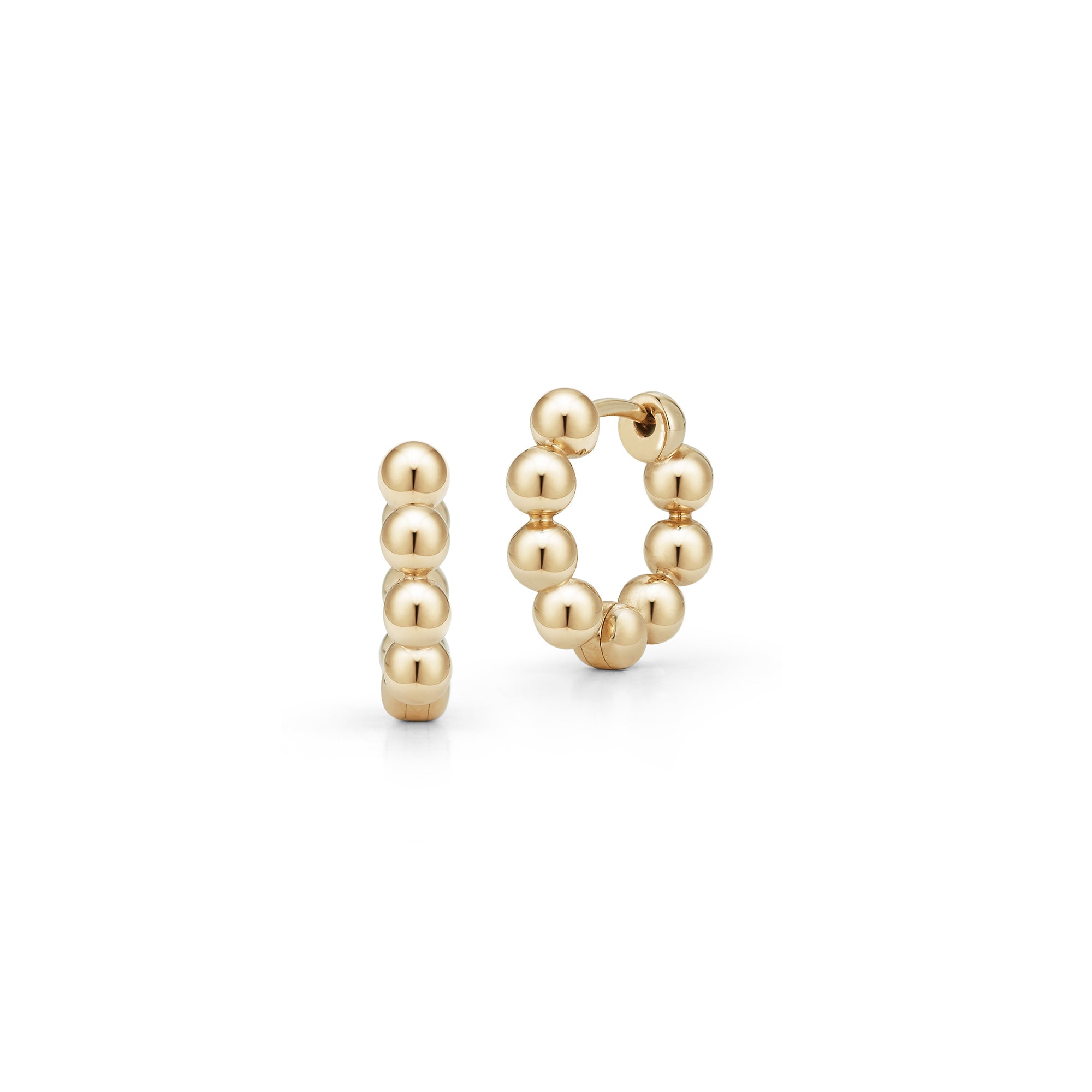 Dana Rebecca Designs Earrings Dana Rebecca Designs Poppy Rae 14K Yellow Gold Pebble Huggie Earring (Single)