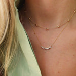 Dana Rebecca Designs Necklaces and Pendants Dana Rebecca Designs Taylor Elaine 14k Yellow Gold Pear Long Bar Diamond Necklace