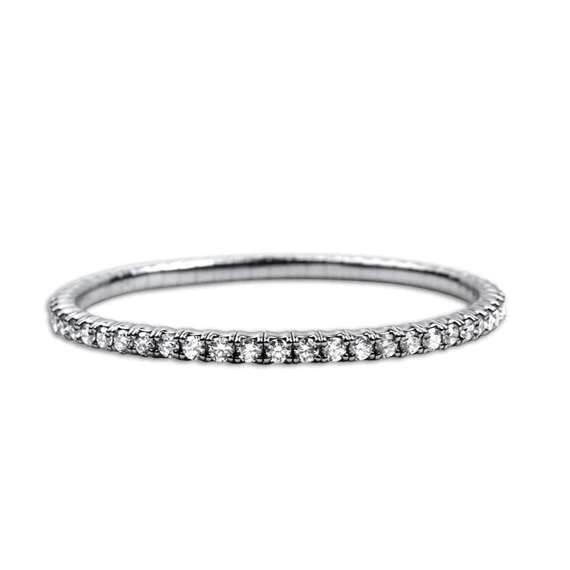 David Weisz Bracelet David Weisz 18k White Gold 5.07cts. Diamond Stretch Bracelet