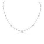 David Weisz Necklaces and Pendants David Weisz 18k White Gold Diamond By The Yard Necklace - 1.57ctw