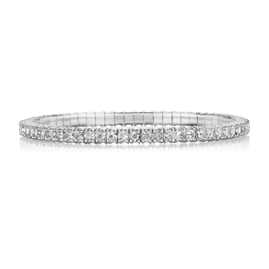 David Weisz Bracelet David Weisz 18k Yellow Gold Diamond Stretch Bracelet - 2.07ctw