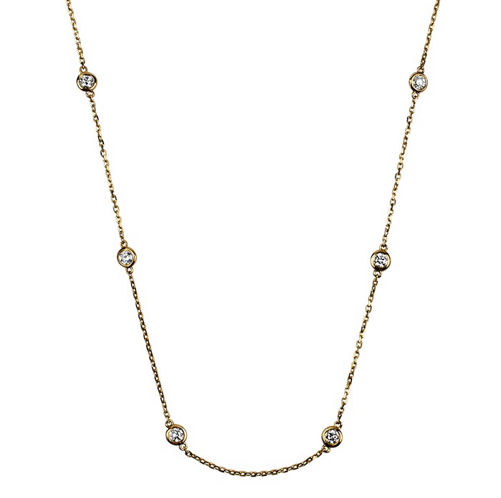 David Weisz Necklaces and Pendants David Weisz 18k Yellow Gold Diamonds by the Yard Necklace
