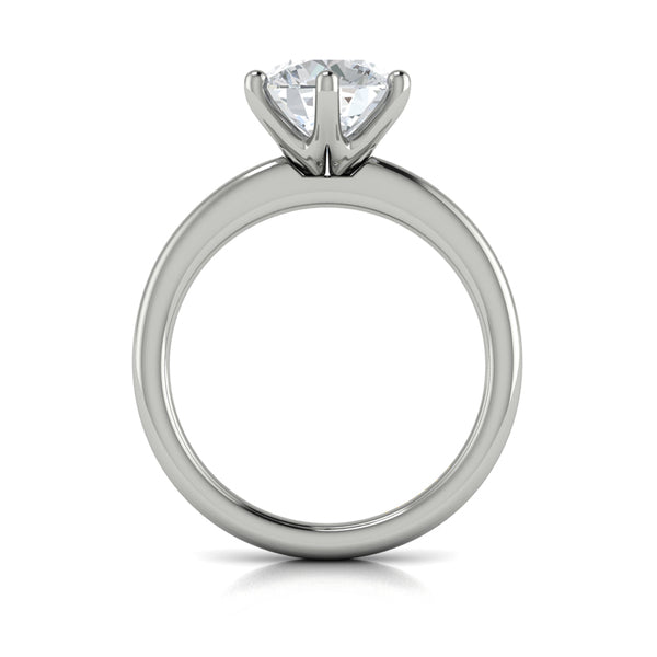 Springer's Forever Engagement Ring Springer's Forever by Vlora 14K White Gold Elevated Brilliance Solitaire Engagement Ring Setting, Size 6.75