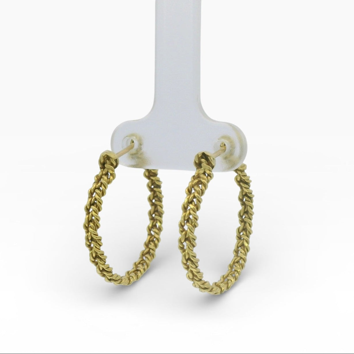 Estate AGA Correa Earrings Estate A.G.A. Correa 18K Yellow Gold Turk’s Head Hoop Earrings