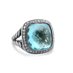 Estate David Yurman Ring Estate David Yurman Albion Sterling Silver Blue Topaz Ring