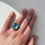 Estate David Yurman Ring Estate David Yurman Albion Sterling Silver Blue Topaz Ring