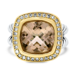 Estate David Yurman Ring Estate David Yurman Sterling Silver & 18k Rose Gold Petite Albion Ring