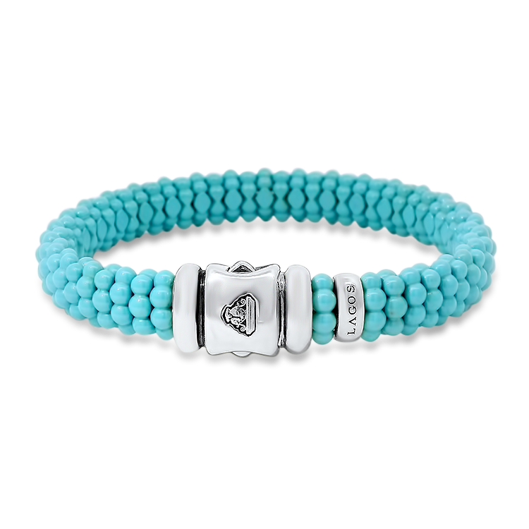 Estate Lagos bracelet Estate Lagos Sterling Silver Blue Caviar Bracelet