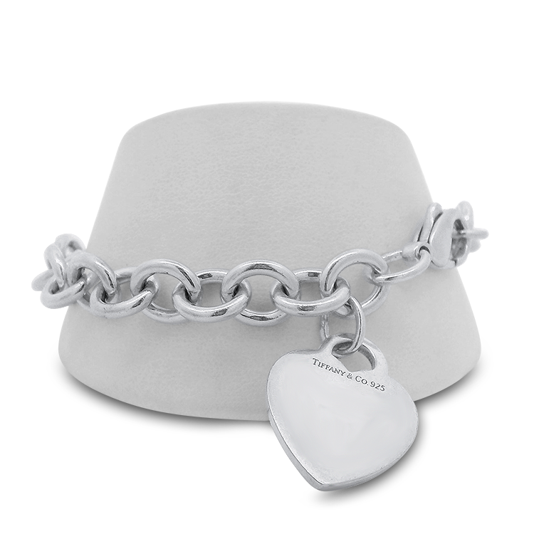 Estate Tiffany & Co. Bracelet Estate Tiffany & Co. Sterling Silver Heart Tag Bracelet