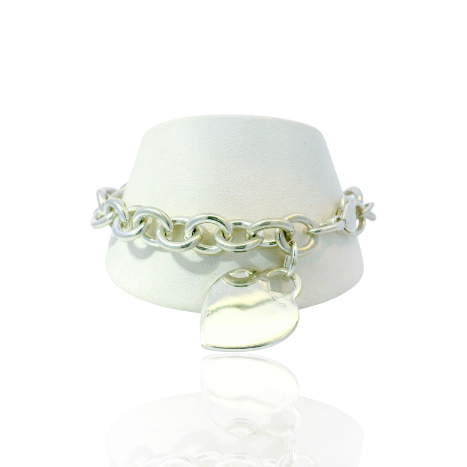 Estate Tiffany & Co. Bracelet Estate Tiffany & Co. Sterling Silver Heart Tag Bracelet