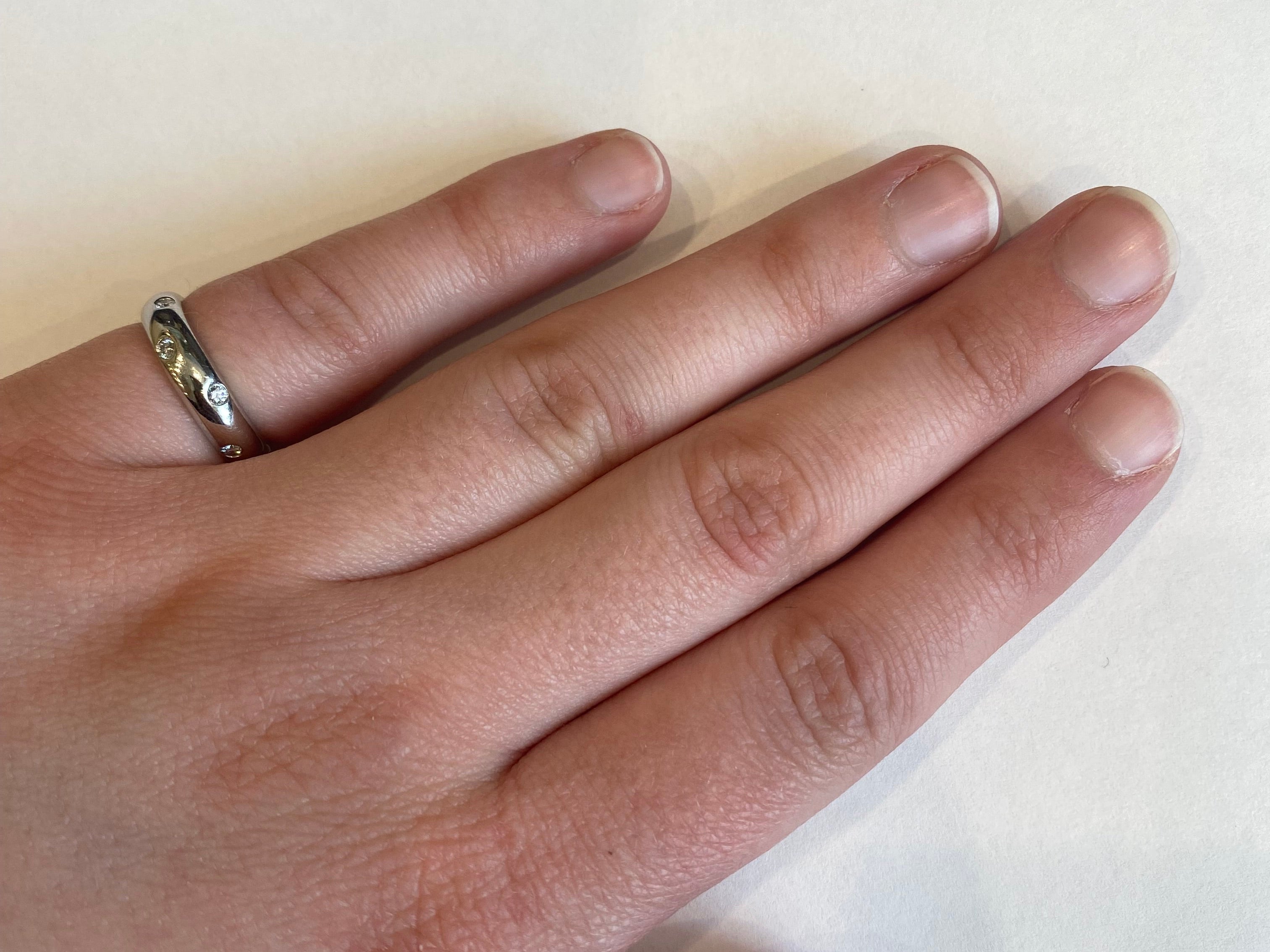 Estate Tiffany & Co. Ring Estate Tiffany & Company Platinum "Etoile" Diamond Band 4.25