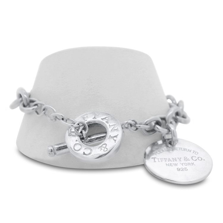 Estate Tiffany & Co. Bracelet Estate Tiffany & Company Sterling Silver "Return to Tiffany" Tag Toggle Charm Bracelet
