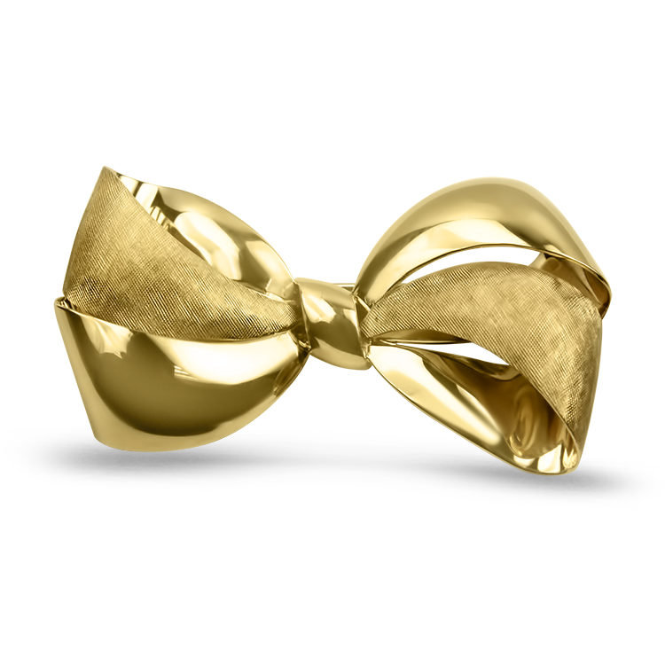 Estate Tiffany & Co. Pins & Brooches Tiffany & Co. Estate 14K Yellow Gold Bow Brooch