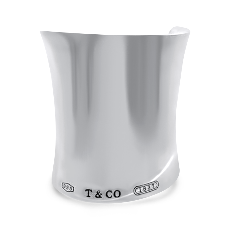 Estate Tiffany & Co. Bracelet Tiffany & Co. Estate 1837 Sterling Silver Large Concave Cuff Bracelet