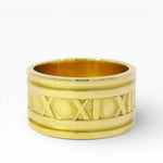 Estate Tiffany & Co. Ring Tiffany & Co. Estate Atlas 18K Yellow Gold Wide Band Ring 9