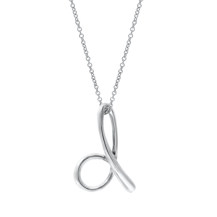 Estate Tiffany & Co. Necklaces and Pendants Tiffany & Co. Estate Elsa Peretti Sterling Silver “d” Alphabet Necklace