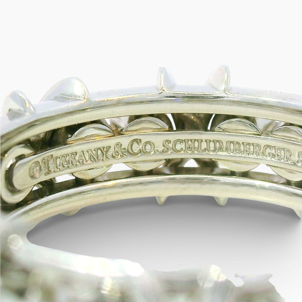 Estate Tiffany & Co. Ring Tiffany & Co. Estate Jean Schlumberger Platinum, Diamond & Sapphire Sixteen Stone Ring