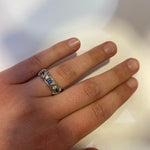 Estate Tiffany & Co. Ring Tiffany & Co. Estate Jean Schlumberger Platinum, Diamond & Sapphire Sixteen Stone Ring