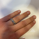 Estate Tiffany & Co. Ring Tiffany & Co. Estate Jean Schlumberger Platinum, Diamond & Sapphire Sixteen Stone Ring